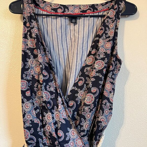 Tommy Hilfiger Paisley Rope tie wrap dress, size L - Picture 3 of 9